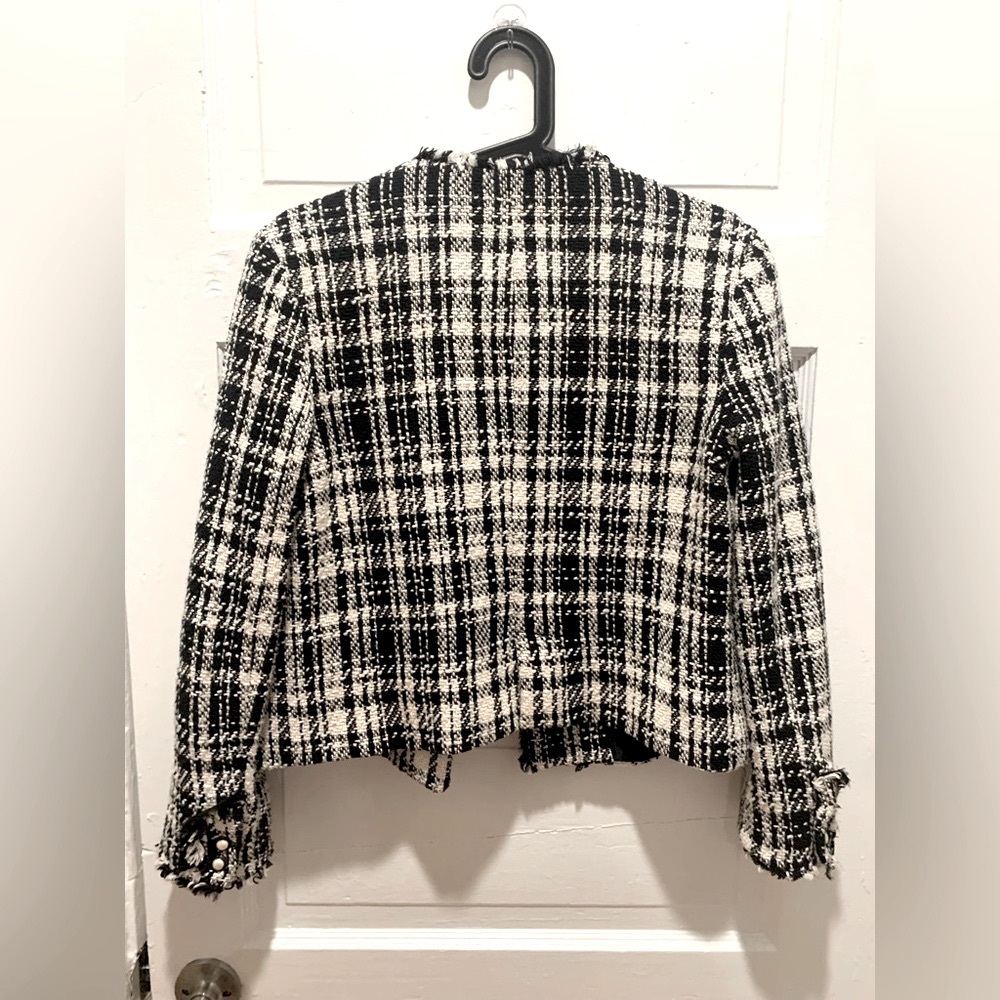 Bundle of Zara Black and White Tweed Jacket & Skirt - Picture 2 of 8